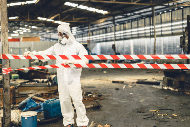 Professional Biohazard technician working in Norwood, NC
